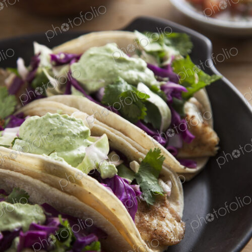 Close up of taco plate Close up of taco plate
