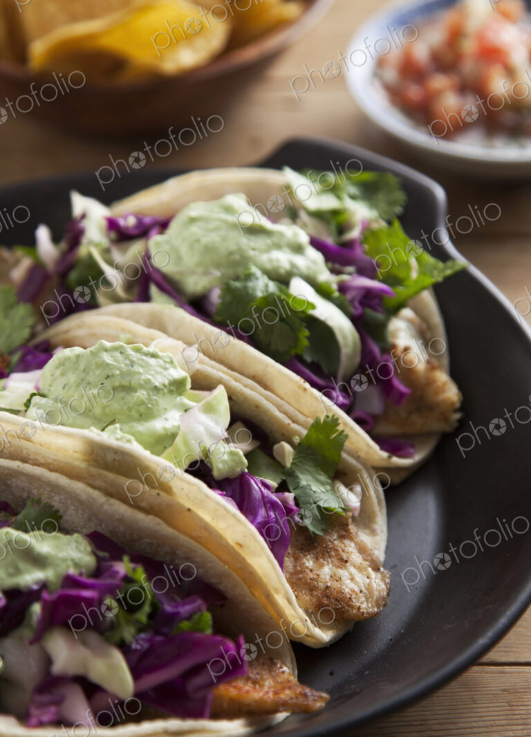 Close up of taco plate