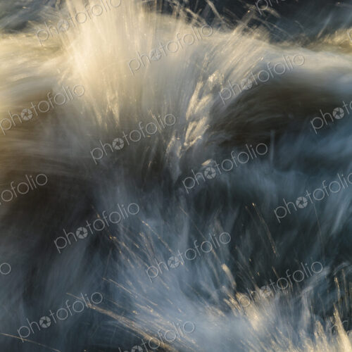 Close-up of whitewater on the Elwha River, Port Angeles, WA USA