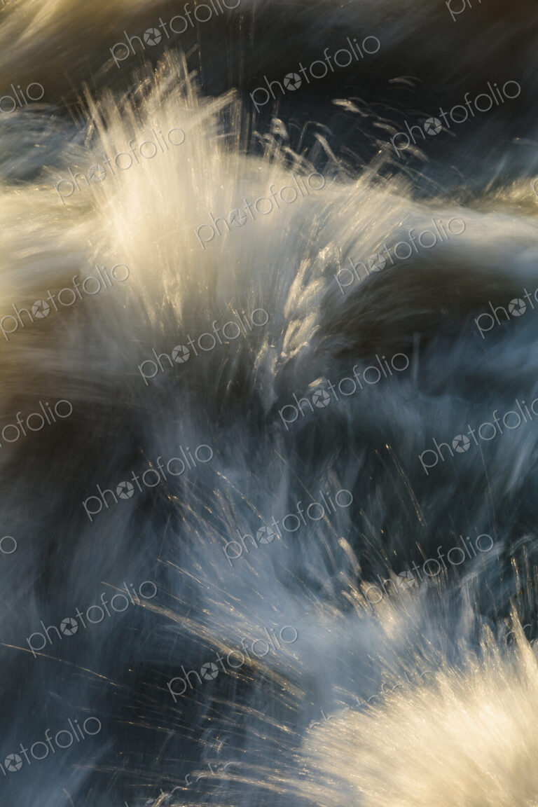 Close-up of whitewater on the Elwha River, Port Angeles, WA USA