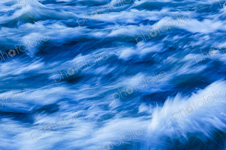 Close-up of whitewater on the Elwha River, Port Angeles, WA USA