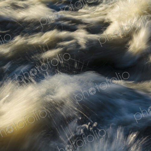 Close-up of whitewater on the Elwha River, Port Angeles, WA USA