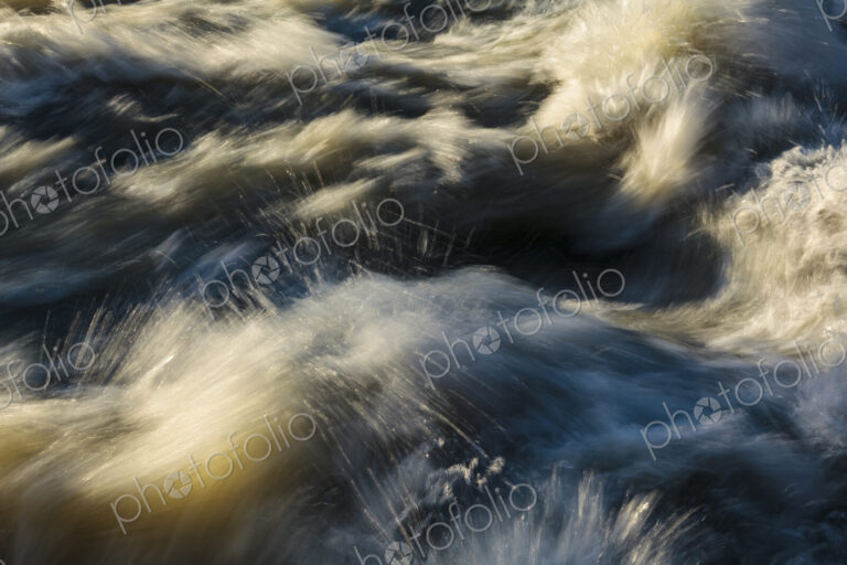 Close-up of whitewater on the Elwha River, Port Angeles, WA USA