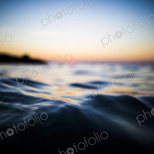 Close up surface view of ocean at sunset. Close up surface view of ocean at sunset.