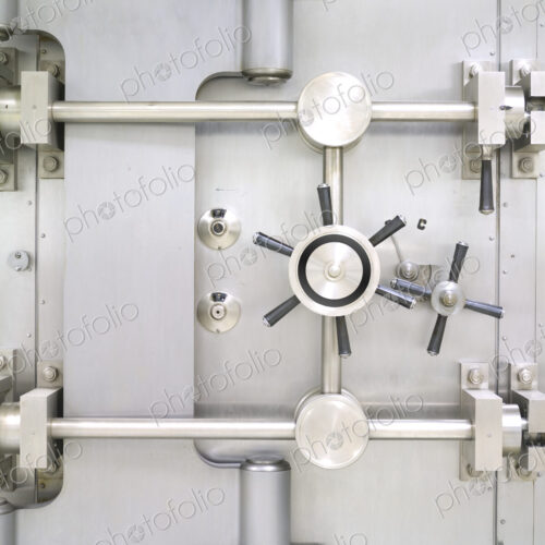 Closed Bank Vault Door Closed Bank Vault Door