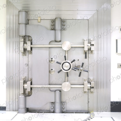 Closed Bank Vault Door Closed Bank Vault Door