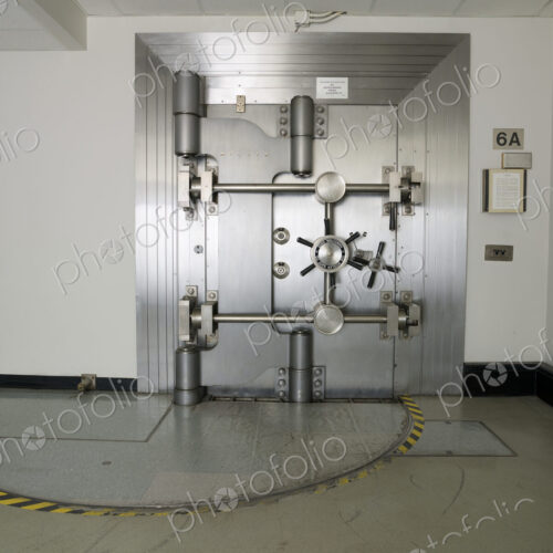 Closed Bank Vault Door Closed Bank Vault Door