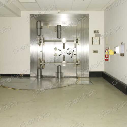 Closed Bank Vault Door Closed Bank Vault Door