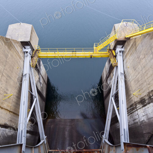Closed Dam Floodgate
