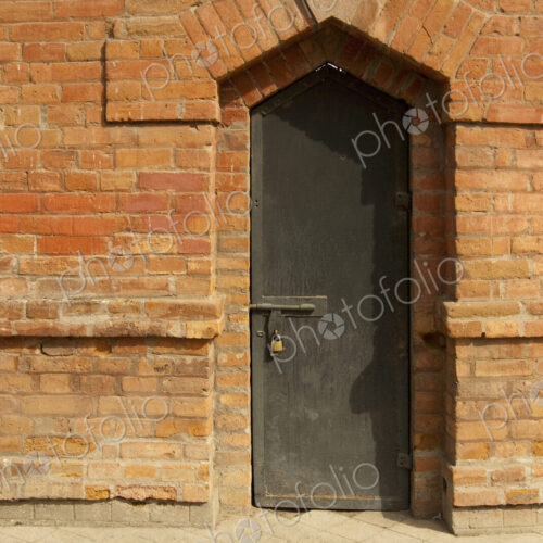 Closed and Padlocked Wooden Door Closed and Padlocked Wooden Door