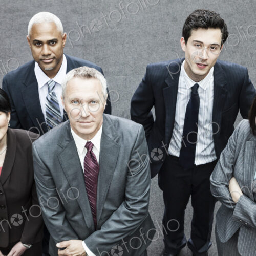 Closeup of a mixed race group of business people Closeup of a mixed race group of business people
