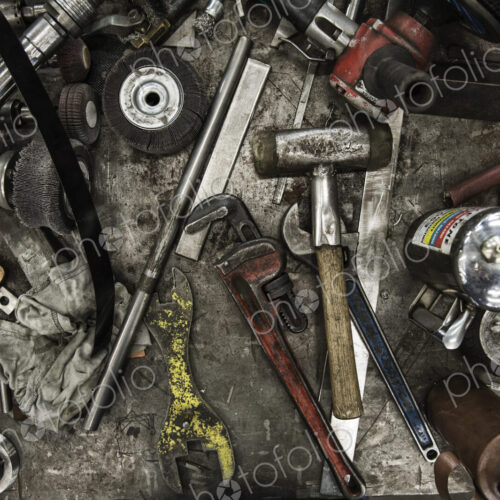 Closeup still life of tools used in a sheet metal factory. Closeup still life of tools used in a sheet metal factory.
