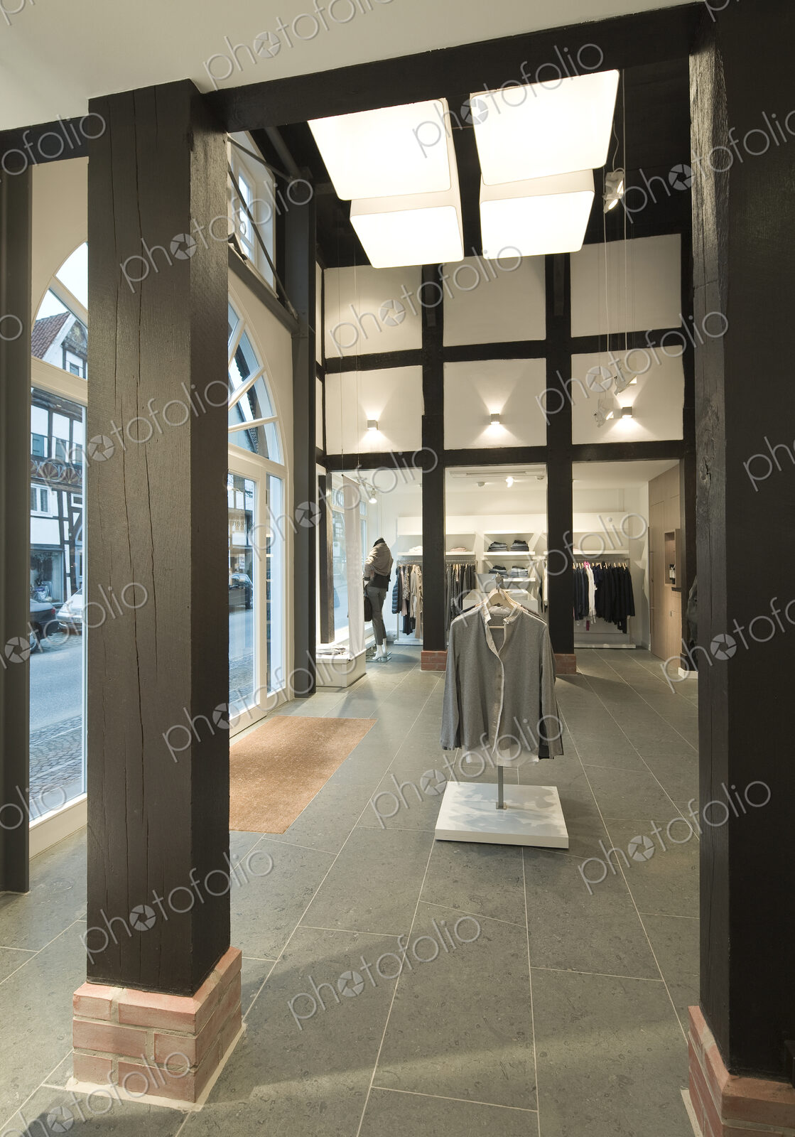 Clothes for sale in modern store