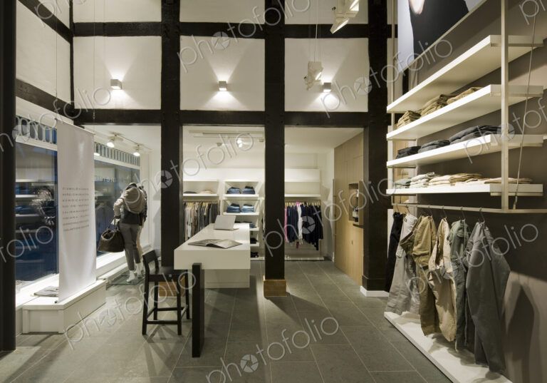 Clothes for sale in modern store
