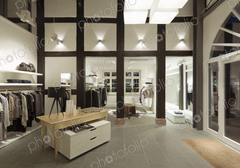 Clothes for sale in modern store