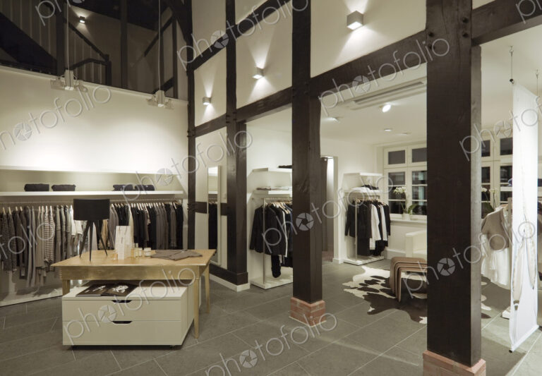 Clothes for sale in modern store