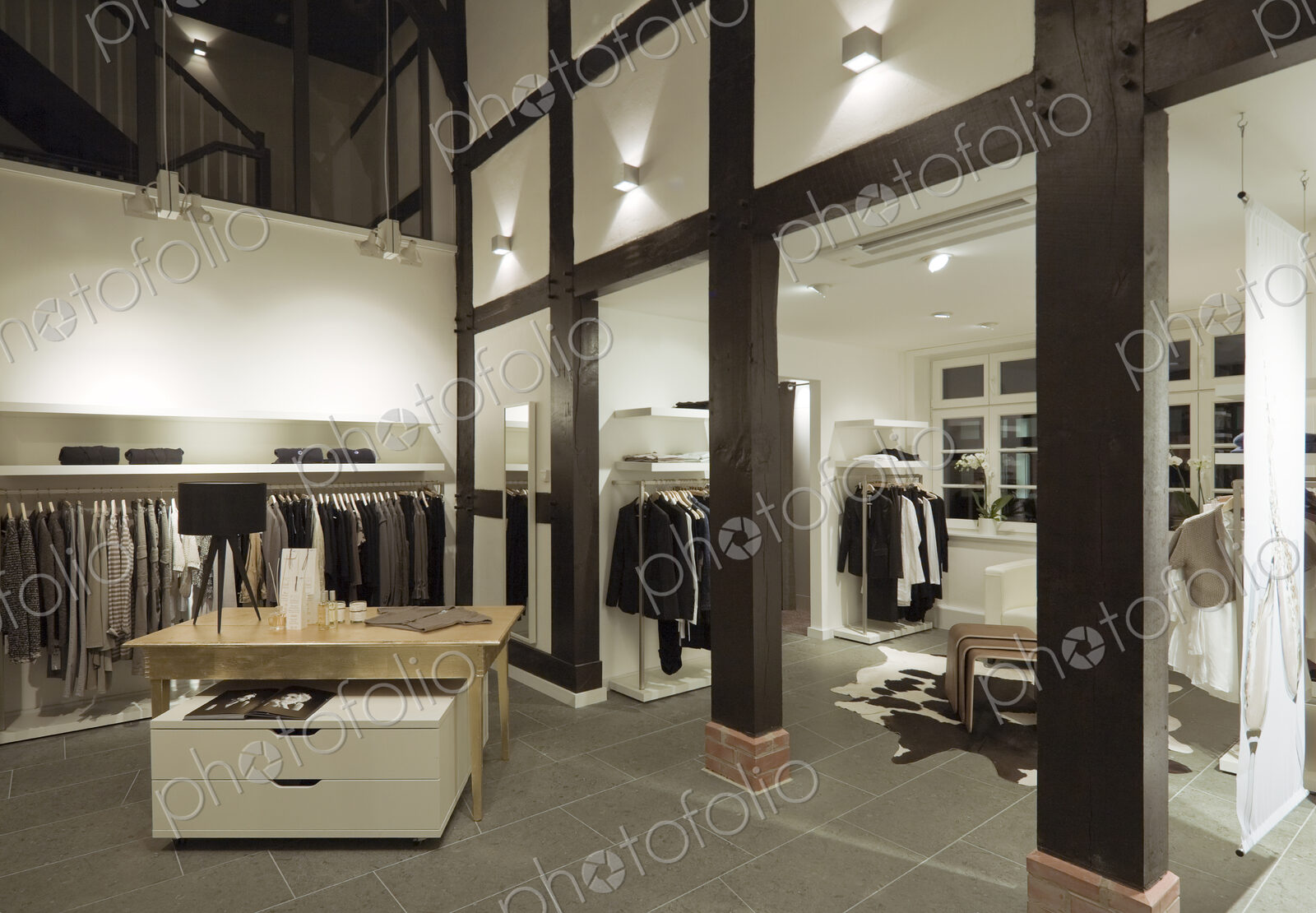 Clothes for sale in modern store