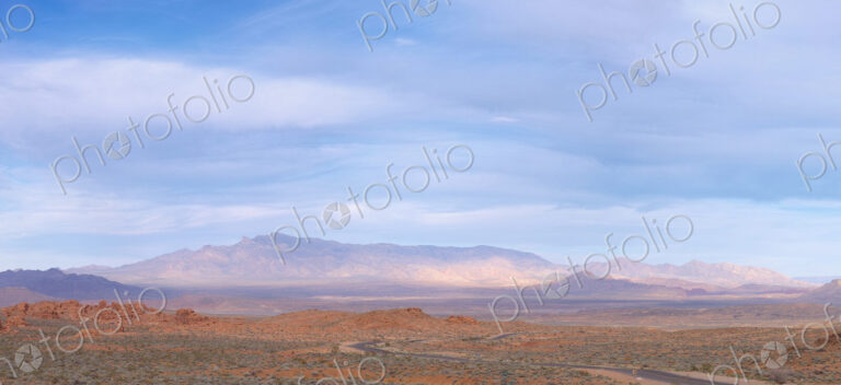 Clouds over mountain landscape