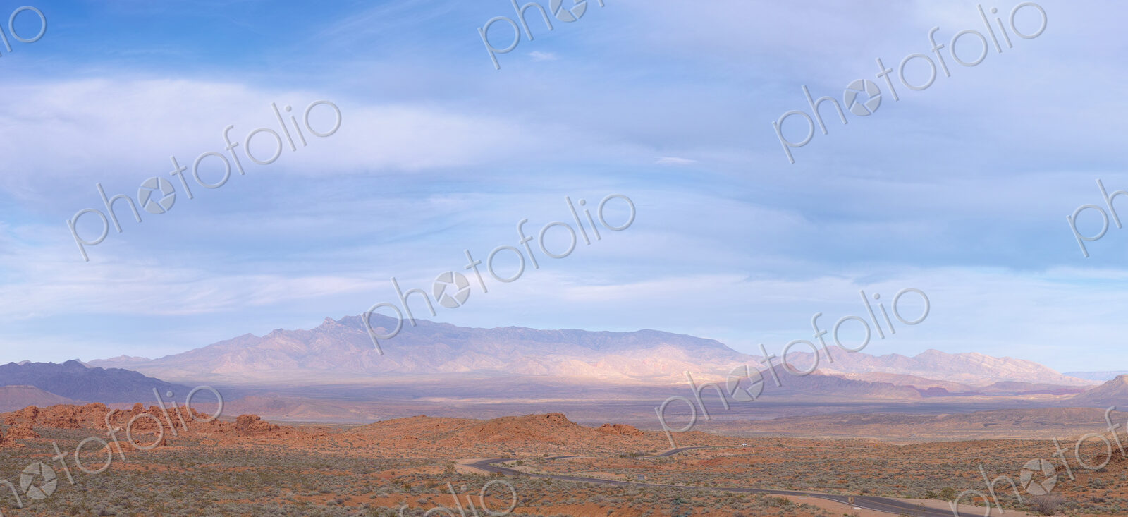 Clouds over mountain landscape