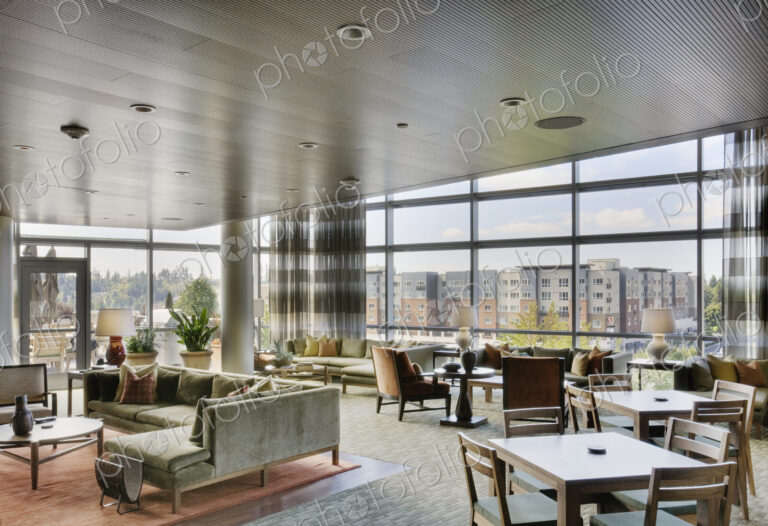 Clubhouse in highrise apartment building
