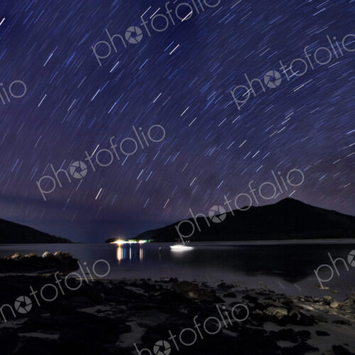 Coastal Inlet At Night