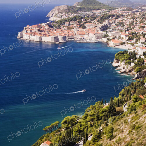 Coastal View of the Old Town of Dubrovnik Coastal View of the Old Town of Dubrovnik