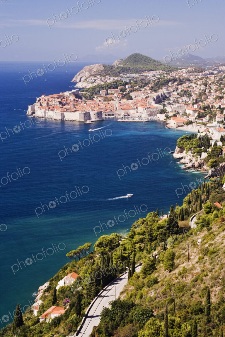 Coastal View of the Old Town of Dubrovnik