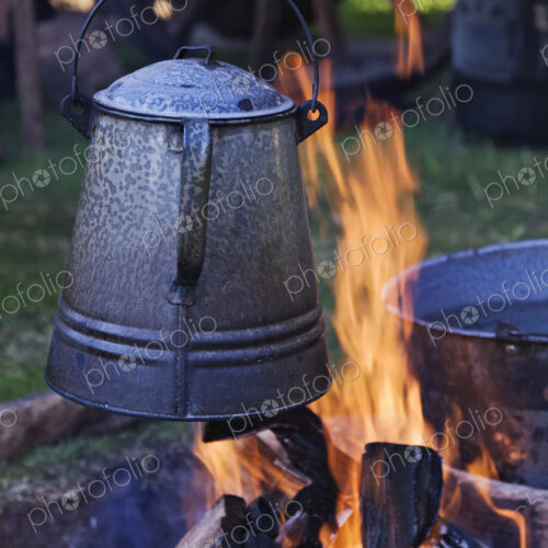 Coffee Pot Over an Open Fire Coffee Pot Over an Open Fire