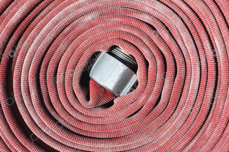 Coiled Fire Hose