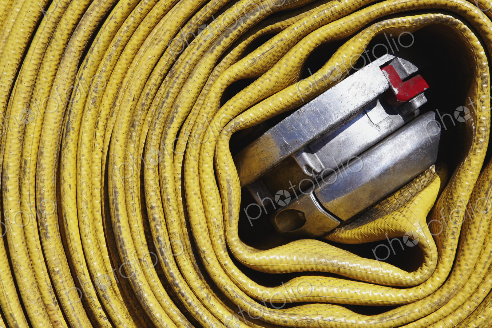 Coiled Fire Hose