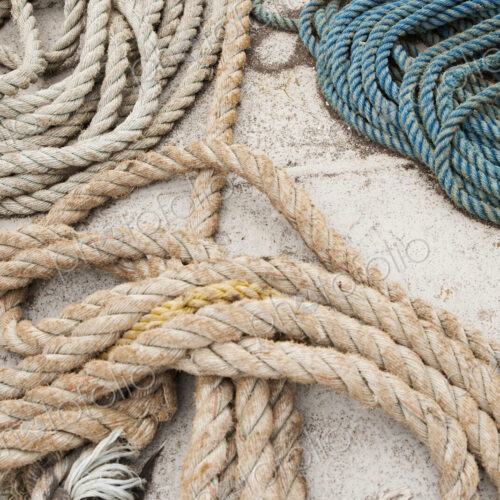 Coiled Ropes on a deck