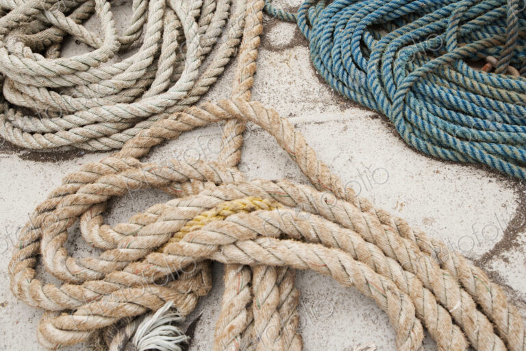 Coiled Ropes on a deck