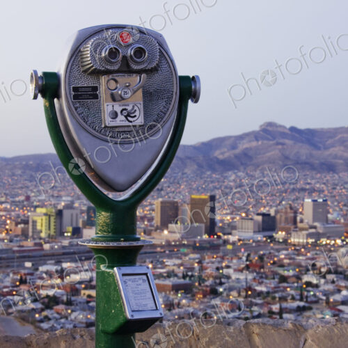 Coin-Operated Binoculars and El Paso Skyline