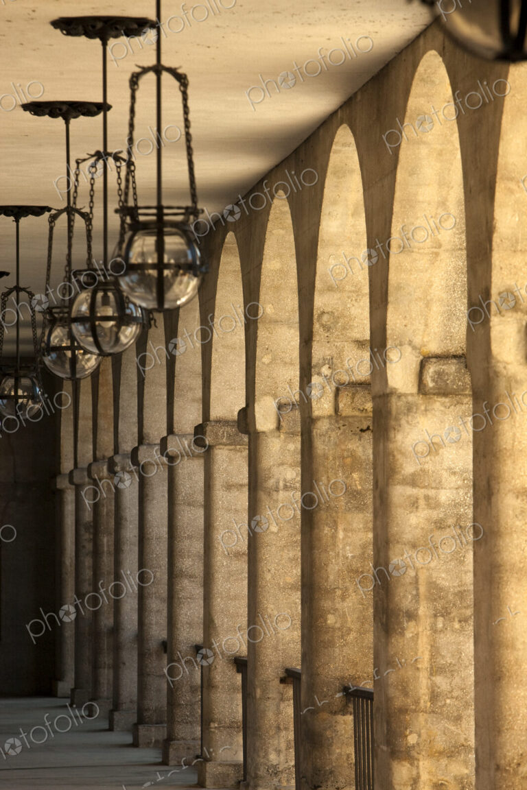 Colonnade at the Lightner Museum built by Henry Flagler in the 1880s as a luxury hotel…
