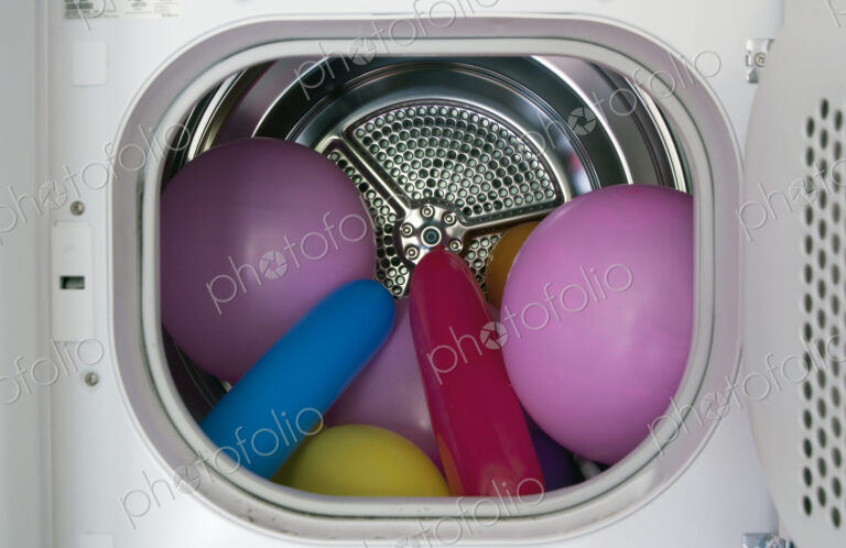Colorful Balloons in a Dryer