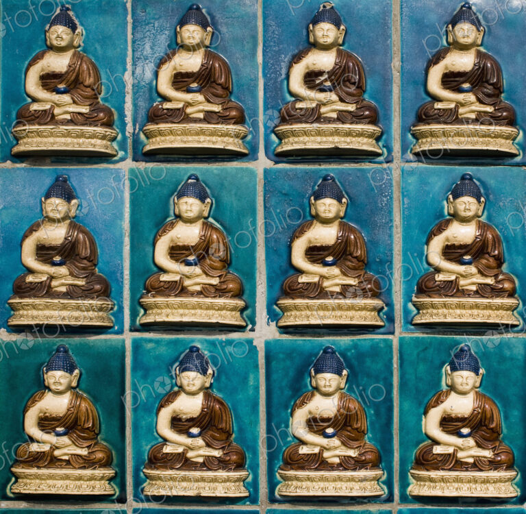 Colorful Buddha Tiles