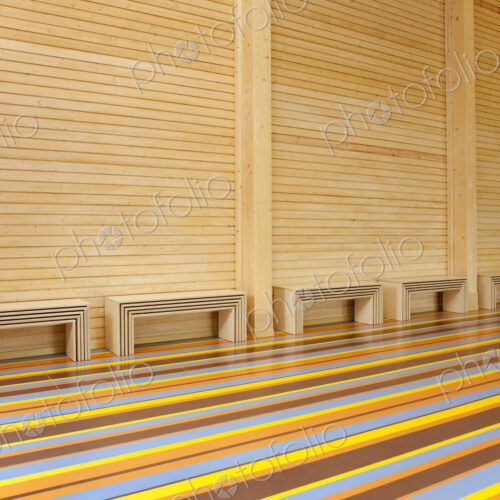 Colorful Gymnasium Floor