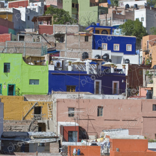 Colorful Hillside Homes Colorful Hillside Homes