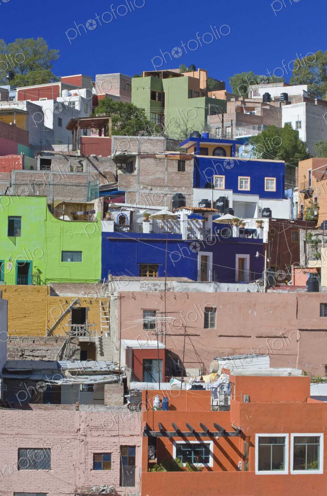 Colorful Hillside Homes