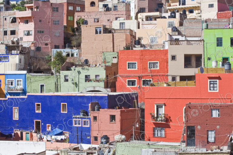 Colorful Hillside Homes