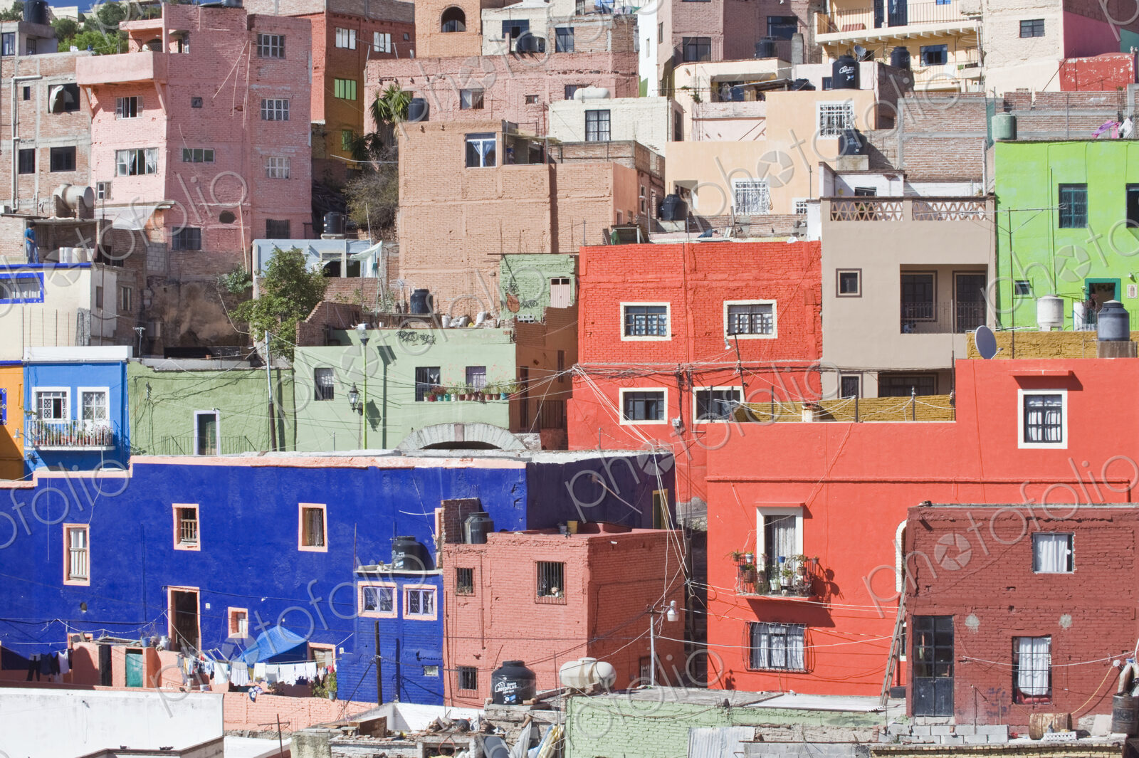 Colorful Hillside Homes