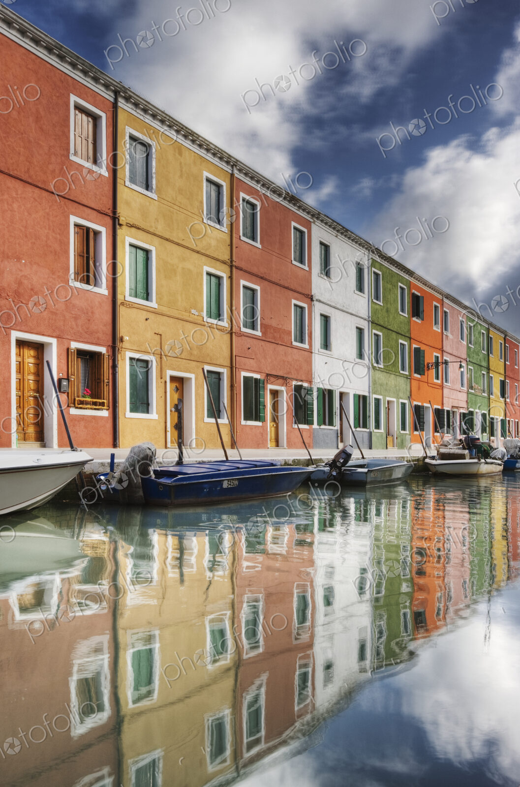 Colorful Houses and Boats