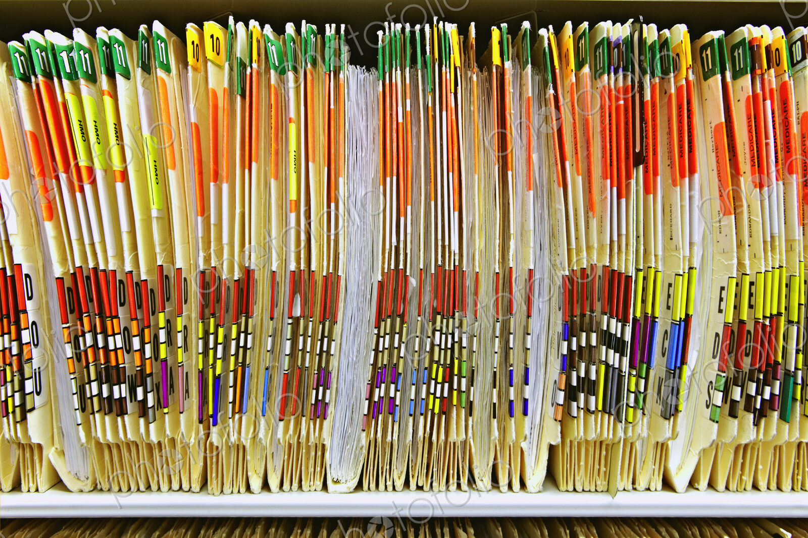 Colorful Medical Folders