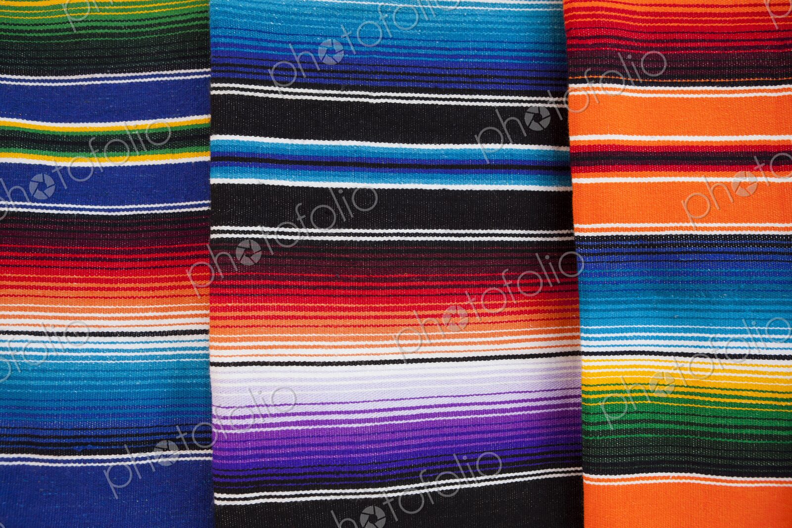 Colorful Mexican blankets on a market stall, Cancun,Yucatan Peninsula, Quintana Roo,