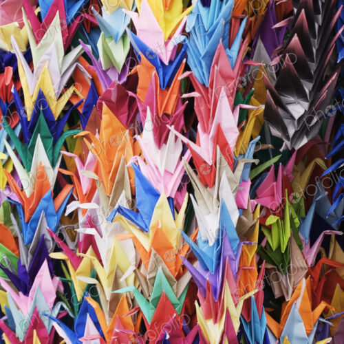 Colorful Origami Cranes Colorful Origami Cranes