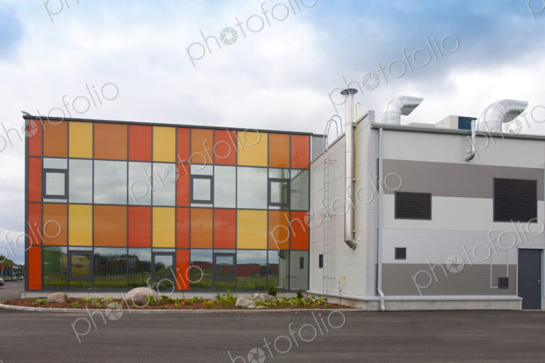 Colorful Production Plant Exterior