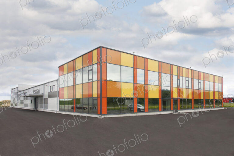 Colorful Production Plant Exterior
