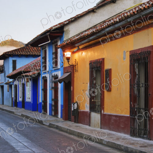 Colorful Street at Sunrise Colorful Street at Sunrise