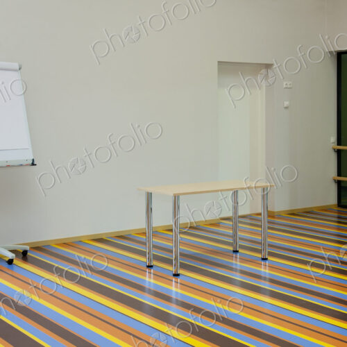 Colorful Striped Gymnasium flooring