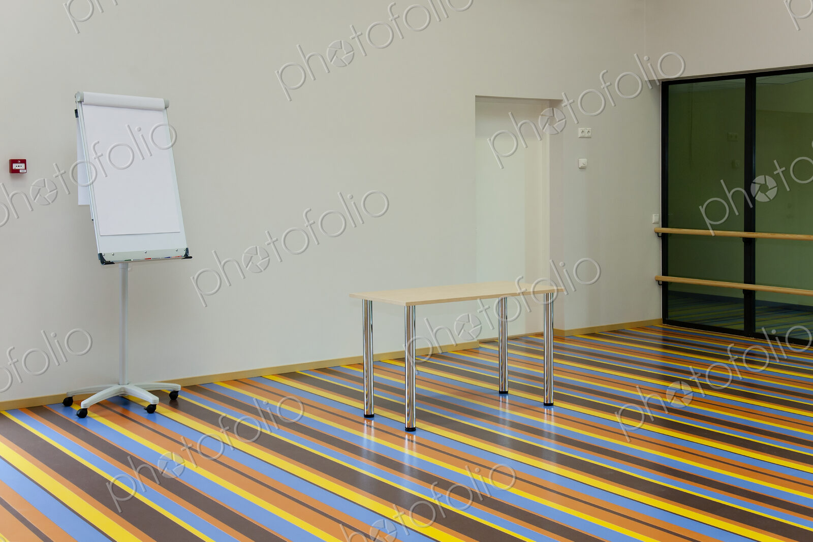 Colorful Striped Gymnasium flooring